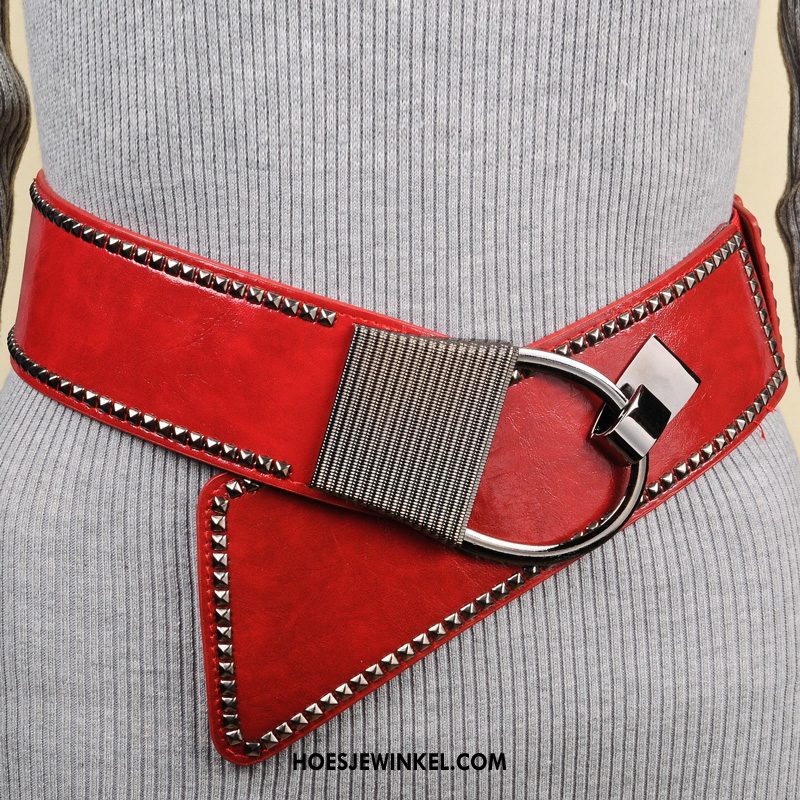 Riemen Dames Mode Riem Europa, Riemen Decoratie Vrouwen Rot Blau