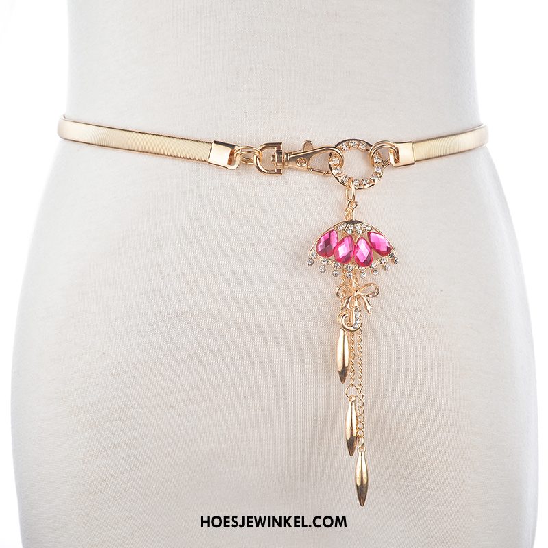 Riemen Dames Riem Accessoires Strass, Riemen Vrouwen Nieuwe Schwarz Gold