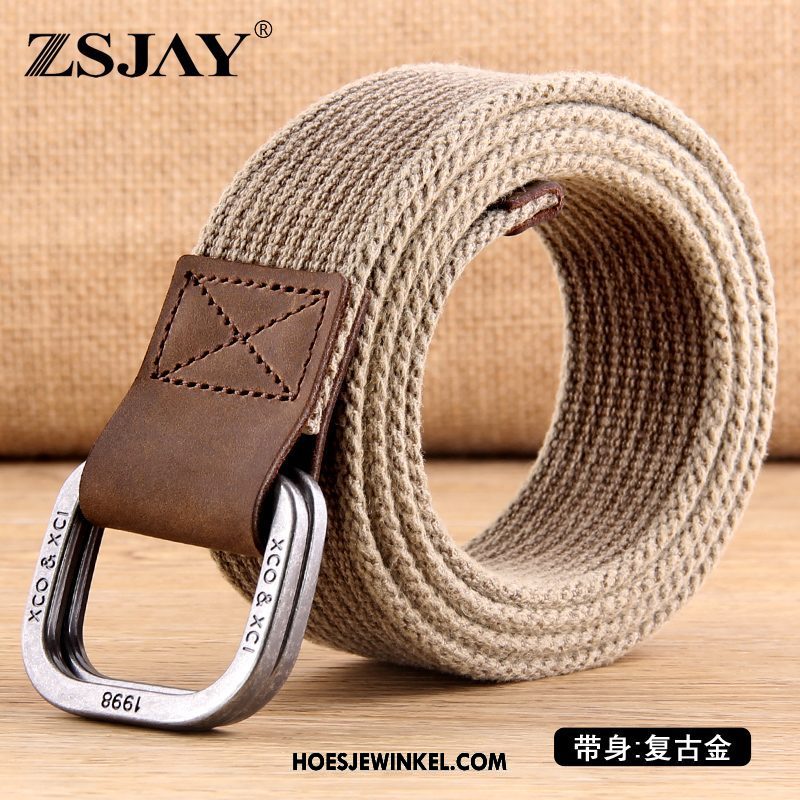 Riemen Heren Jeugd Trend Riem, Riemen Mannen Canvas Blau