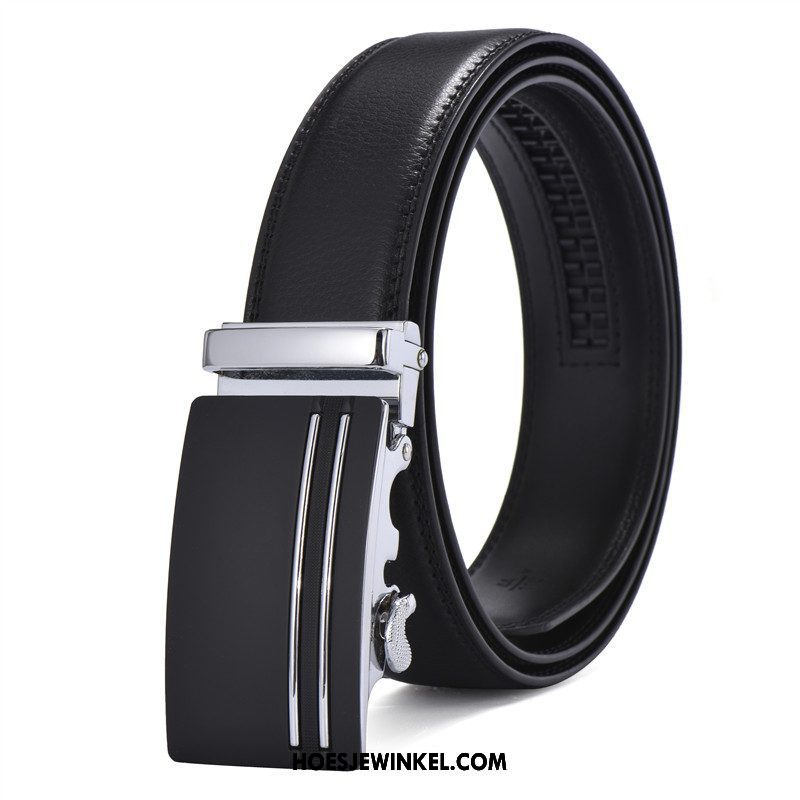 Riemen Heren Riem Casual Heer, Riemen Geklede Automatische Aftrek Schwarz Braun