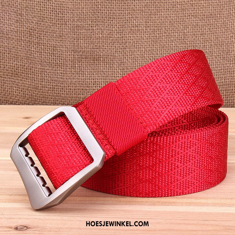 Riemen Heren Riem Nylon Glad, Riemen Casual Eenvoudig Blau