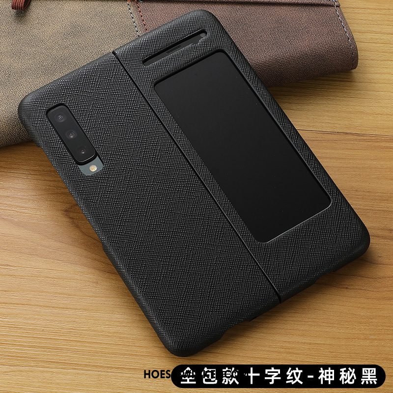 Samsung Fold Hoesje Bescherming High End Ster, Samsung Fold Hoesje Anti-fall Leren Etui