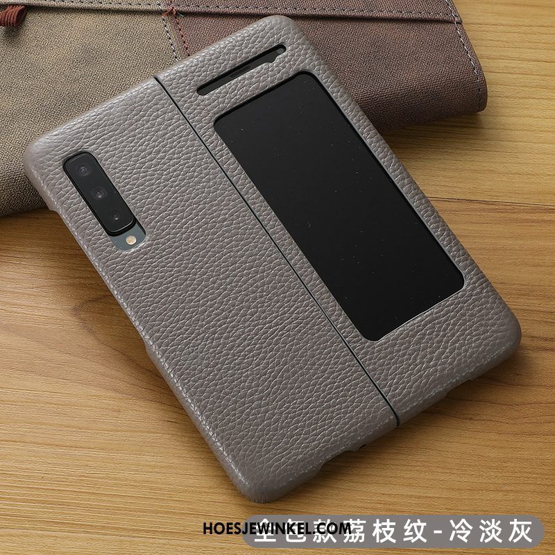 Samsung Fold Hoesje Bescherming High End Ster, Samsung Fold Hoesje Anti-fall Leren Etui