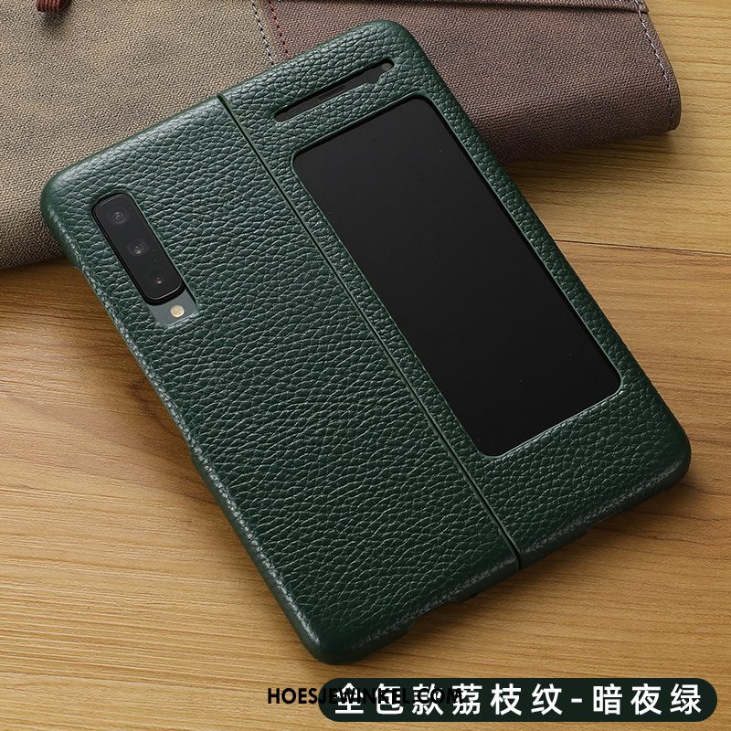 Samsung Fold Hoesje Bescherming High End Ster, Samsung Fold Hoesje Anti-fall Leren Etui