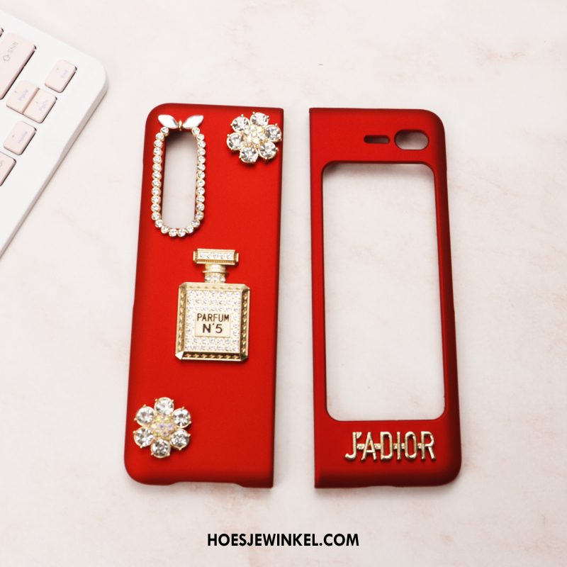 Samsung Fold Hoesje Hoes Vouw All Inclusive, Samsung Fold Hoesje Bescherming Rood