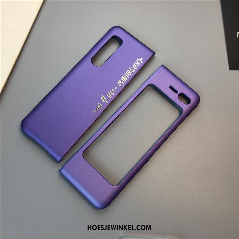 Samsung Fold Hoesje Vouw Zwart Mobiele Telefoon, Samsung Fold Hoesje Spotprent Bescherming