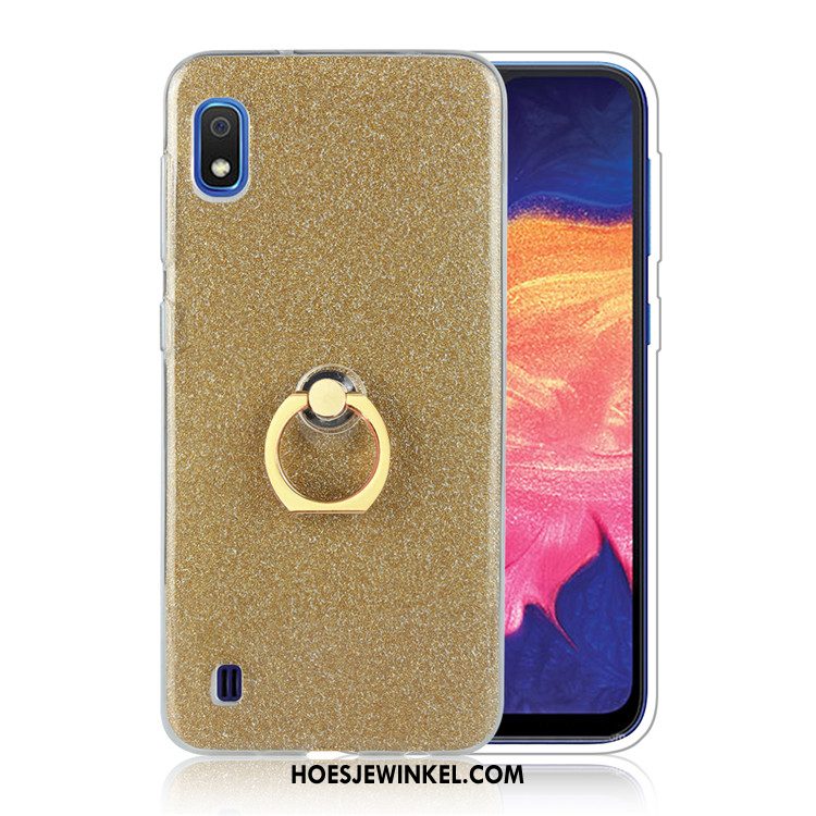 Samsung Galaxy A10 Hoesje Bedrijf Ster Zacht, Samsung Galaxy A10 Hoesje Ring Goud