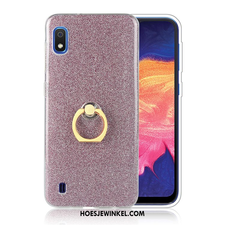 Samsung Galaxy A10 Hoesje Bedrijf Ster Zacht, Samsung Galaxy A10 Hoesje Ring Goud