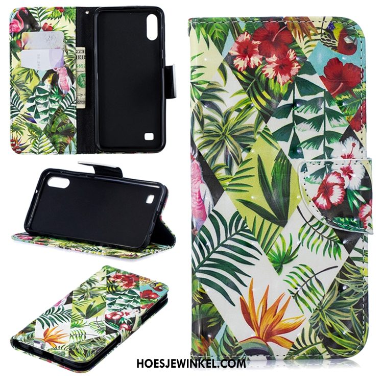 Samsung Galaxy A10 Hoesje Folio Wit Scheppend, Samsung Galaxy A10 Hoesje Persoonlijk Ster