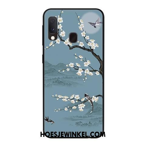 Samsung Galaxy A20e Hoesje Wind Hoes Net Red, Samsung Galaxy A20e Hoesje Ster Mobiele Telefoon