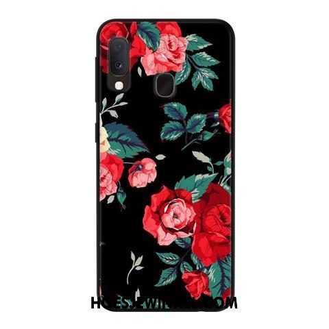 Samsung Galaxy A20e Hoesje Wind Hoes Net Red, Samsung Galaxy A20e Hoesje Ster Mobiele Telefoon