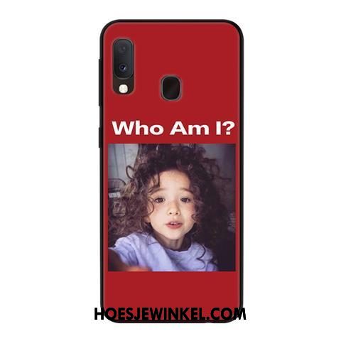 Samsung Galaxy A20e Hoesje Wind Hoes Net Red, Samsung Galaxy A20e Hoesje Ster Mobiele Telefoon