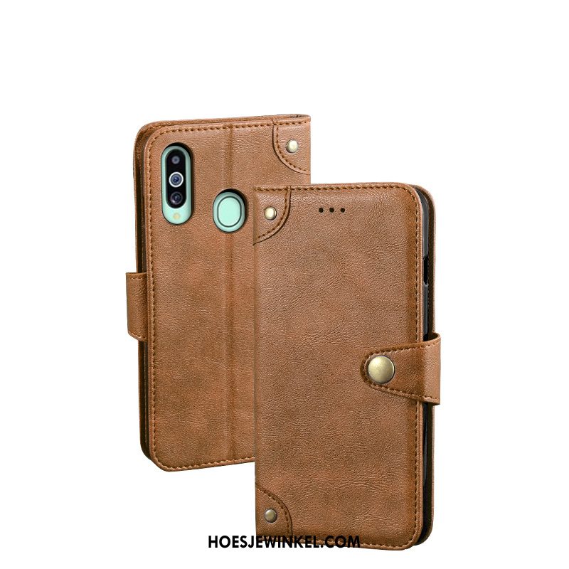 Samsung Galaxy A20s Hoesje Folio Leren Etui Mobiele Telefoon, Samsung Galaxy A20s Hoesje Ster Portemonnee