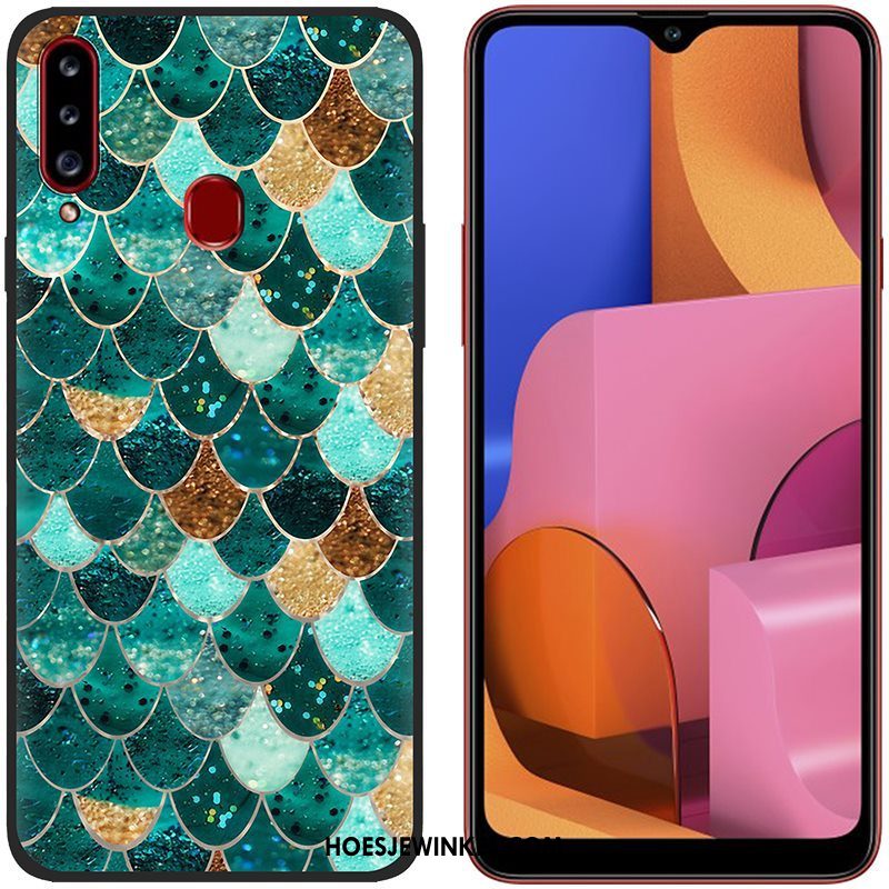 Samsung Galaxy A20s Hoesje Mobiele Telefoon Zacht Doek, Samsung Galaxy A20s Hoesje Bescherming Anti-fall