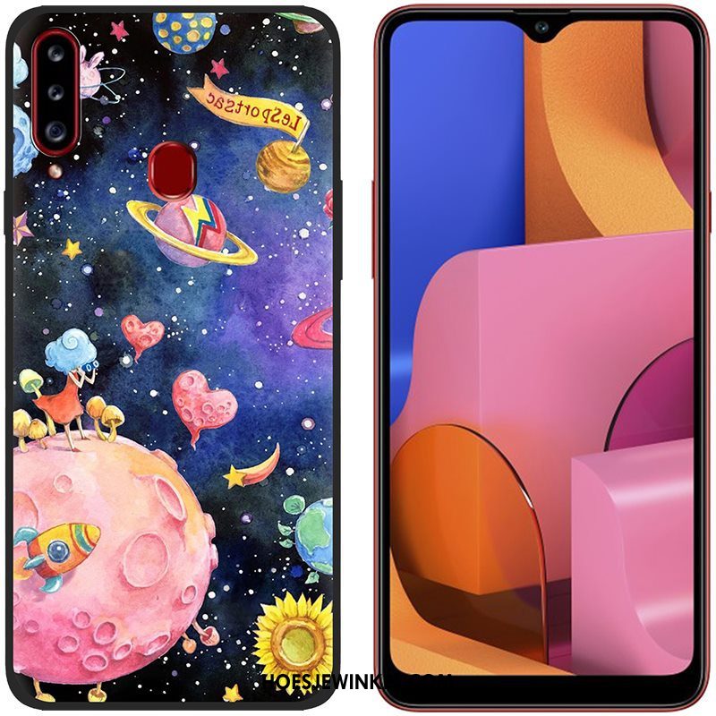 Samsung Galaxy A20s Hoesje Mobiele Telefoon Zacht Doek, Samsung Galaxy A20s Hoesje Bescherming Anti-fall