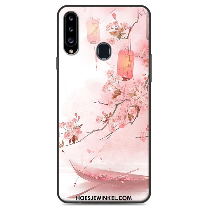 Samsung Galaxy A20s Hoesje Wind Hoes Siliconen, Samsung Galaxy A20s Hoesje Ster Hanger