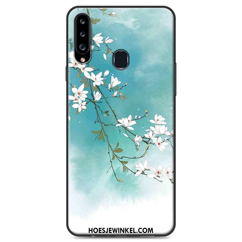 Samsung Galaxy A20s Hoesje Wind Hoes Siliconen, Samsung Galaxy A20s Hoesje Ster Hanger