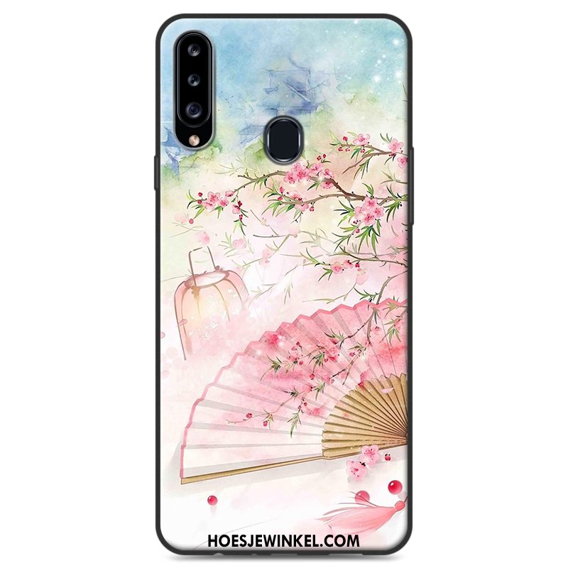 Samsung Galaxy A20s Hoesje Wind Hoes Siliconen, Samsung Galaxy A20s Hoesje Ster Hanger