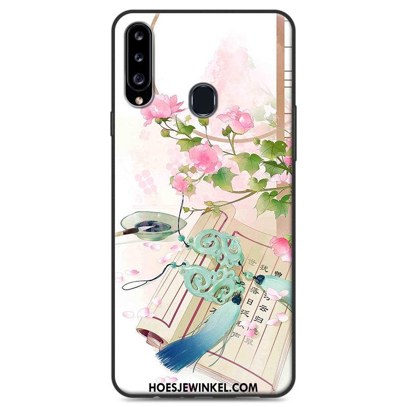 Samsung Galaxy A20s Hoesje Wind Hoes Siliconen, Samsung Galaxy A20s Hoesje Ster Hanger