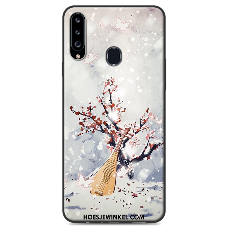 Samsung Galaxy A20s Hoesje Wind Hoes Siliconen, Samsung Galaxy A20s Hoesje Ster Hanger