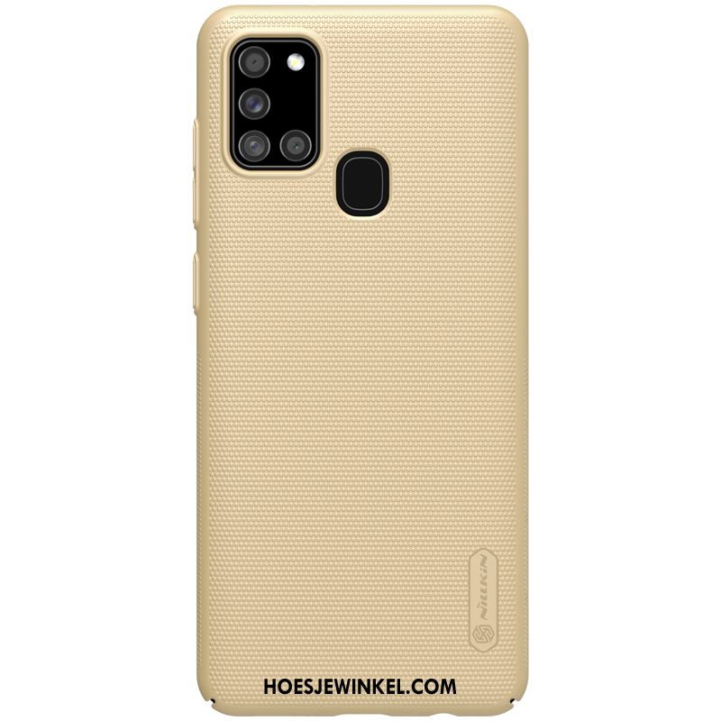 Samsung Galaxy A21s Hoesje Hard Dun Mobiele Telefoon, Samsung Galaxy A21s Hoesje Goud Anti-fall