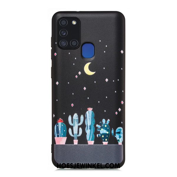 Samsung Galaxy A21s Hoesje Hoes Mobiele Telefoon Anti-fall, Samsung Galaxy A21s Hoesje All Inclusive Zwart