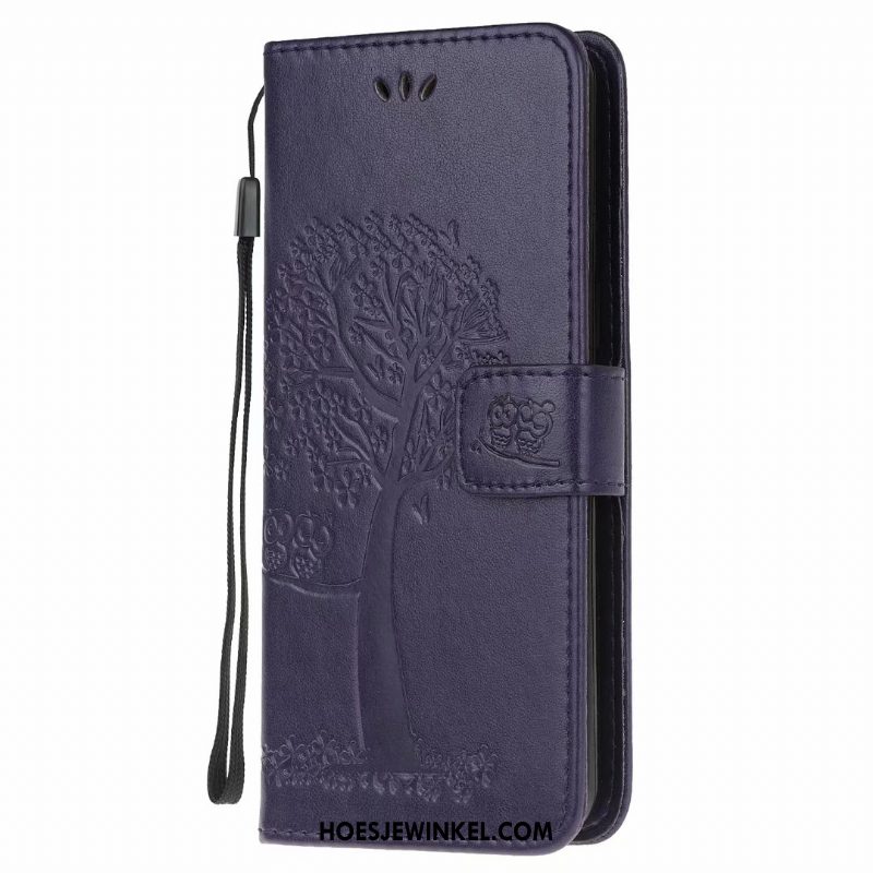 Samsung Galaxy A21s Hoesje Leren Etui Mobiele Telefoon Folio, Samsung Galaxy A21s Hoesje Portemonnee Anti-fall