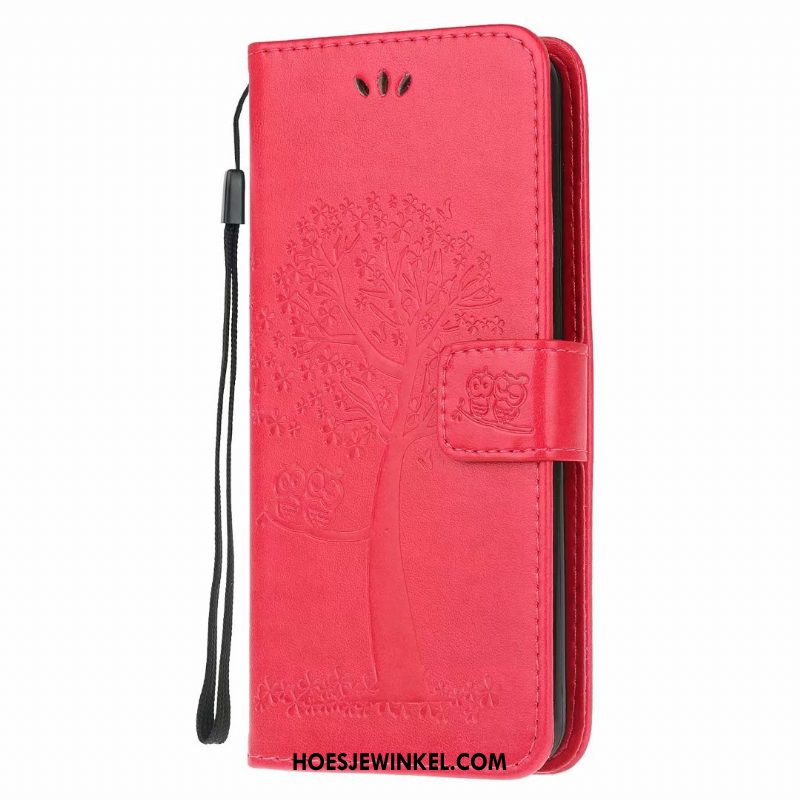 Samsung Galaxy A21s Hoesje Leren Etui Mobiele Telefoon Folio, Samsung Galaxy A21s Hoesje Portemonnee Anti-fall