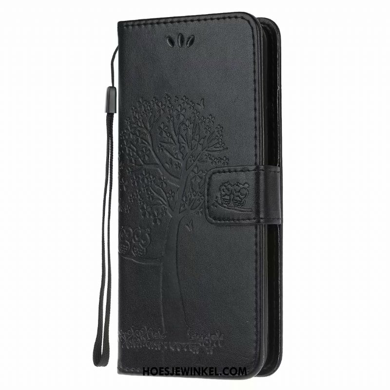 Samsung Galaxy A21s Hoesje Leren Etui Mobiele Telefoon Folio, Samsung Galaxy A21s Hoesje Portemonnee Anti-fall