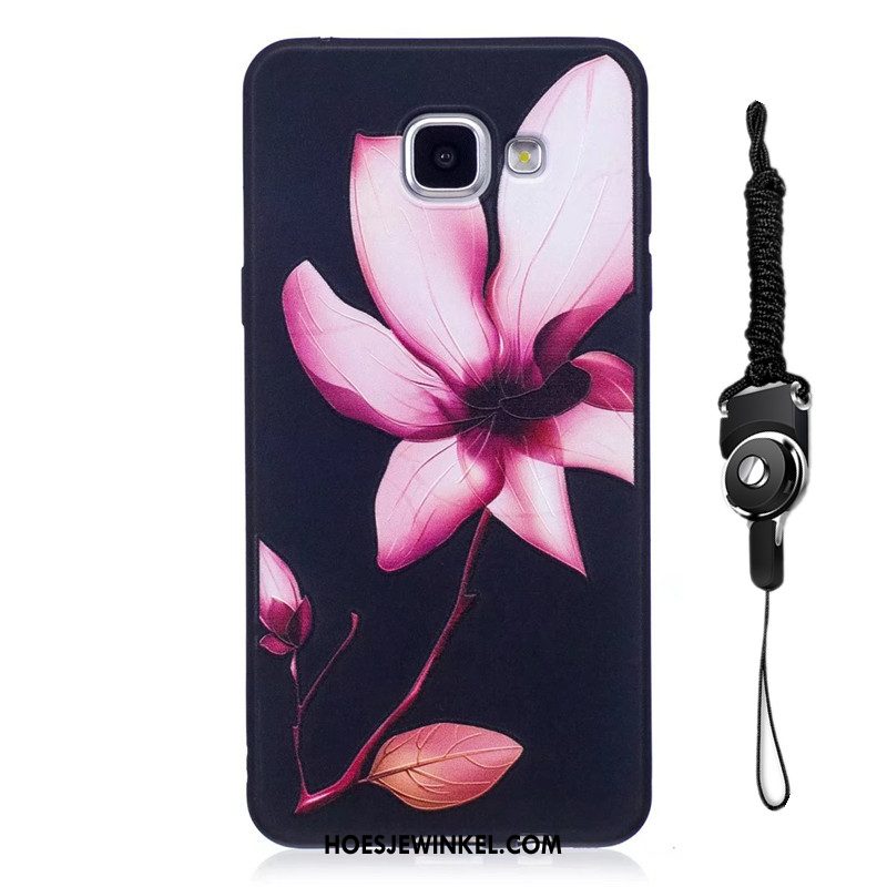 Samsung Galaxy A3 2016 Hoesje Bescherming Schrobben Hoes, Samsung Galaxy A3 2016 Hoesje Bloemen Hanger