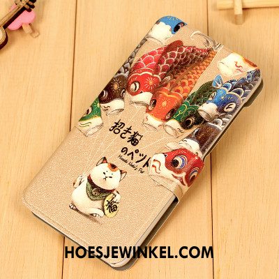 Samsung Galaxy A3 2016 Hoesje Groen Ster Hoes, Samsung Galaxy A3 2016 Hoesje Leren Etui Bescherming