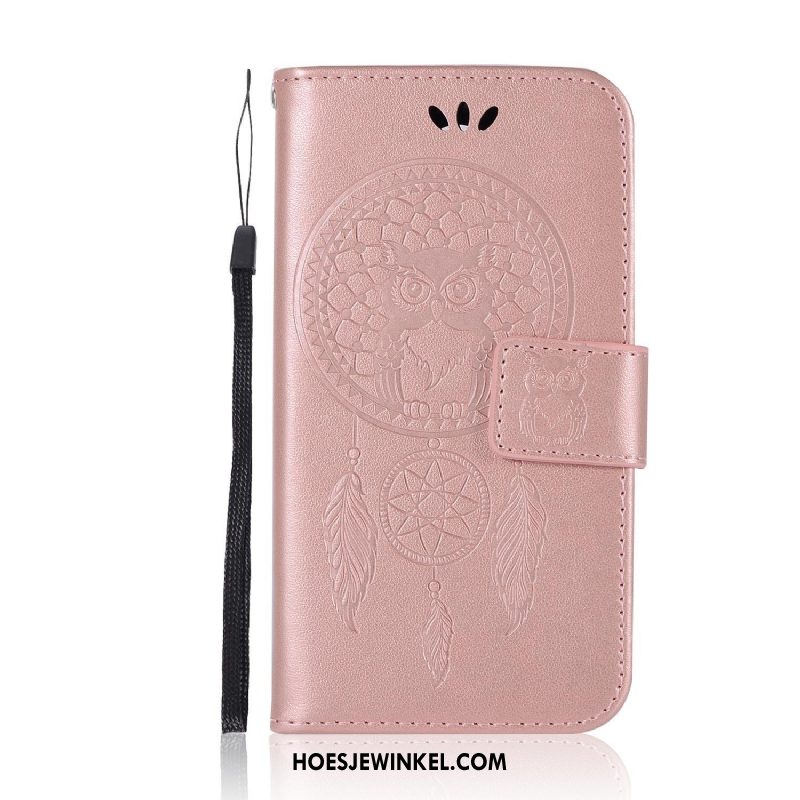 Samsung Galaxy A3 2016 Hoesje Mobiele Telefoon Ster Leren Etui, Samsung Galaxy A3 2016 Hoesje Folio Rose Goud