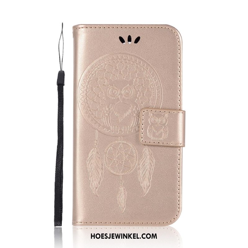 Samsung Galaxy A3 2016 Hoesje Mobiele Telefoon Ster Leren Etui, Samsung Galaxy A3 2016 Hoesje Folio Rose Goud