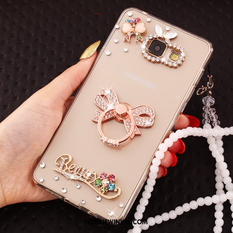 Samsung Galaxy A3 2016 Hoesje Siliconen Rose Goud Mobiele Telefoon, Samsung Galaxy A3 2016 Hoesje Hoes Hanger