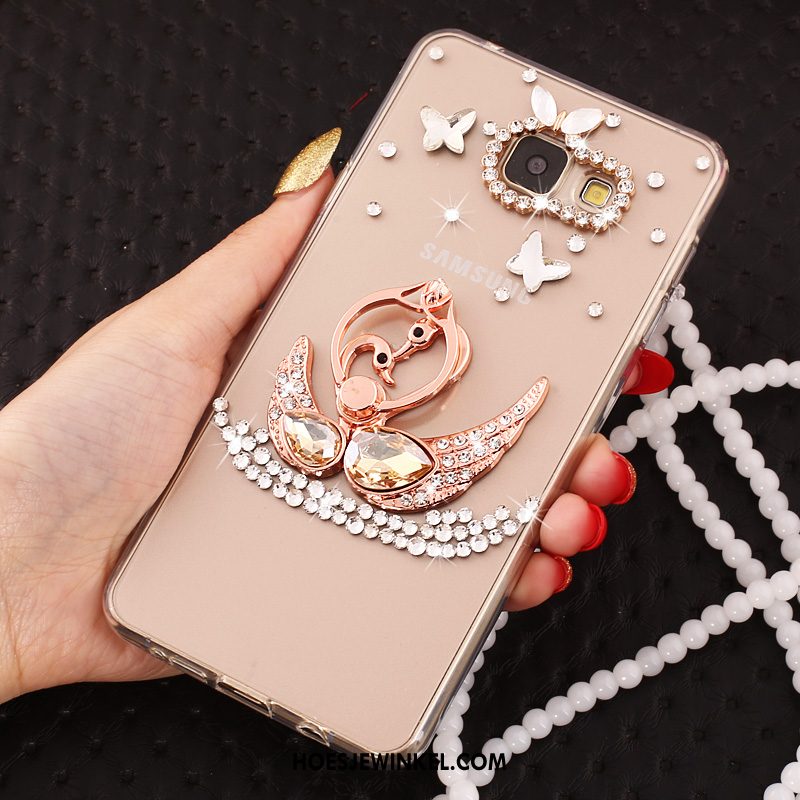 Samsung Galaxy A3 2016 Hoesje Siliconen Rose Goud Mobiele Telefoon, Samsung Galaxy A3 2016 Hoesje Hoes Hanger