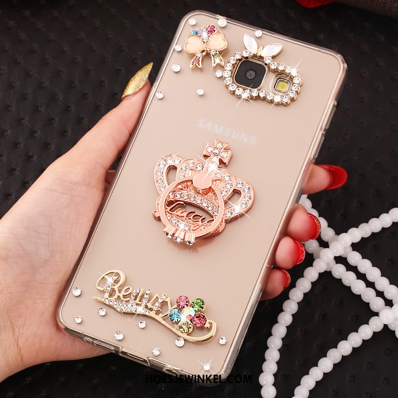 Samsung Galaxy A3 2016 Hoesje Siliconen Rose Goud Mobiele Telefoon, Samsung Galaxy A3 2016 Hoesje Hoes Hanger