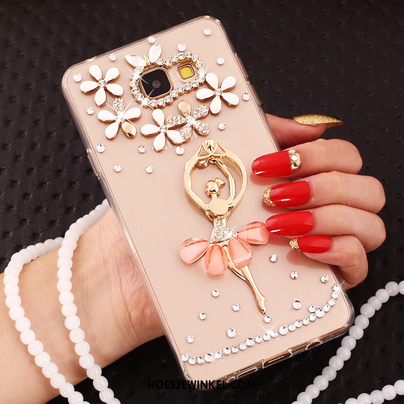 Samsung Galaxy A3 2016 Hoesje Siliconen Rose Goud Mobiele Telefoon, Samsung Galaxy A3 2016 Hoesje Hoes Hanger