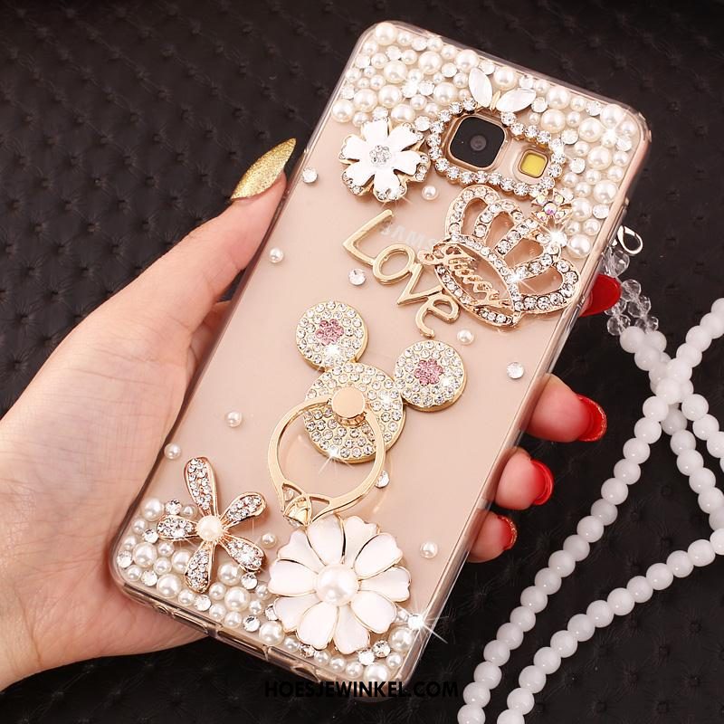 Samsung Galaxy A3 2016 Hoesje Siliconen Rose Goud Mobiele Telefoon, Samsung Galaxy A3 2016 Hoesje Hoes Hanger