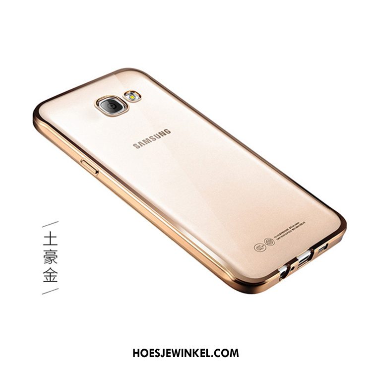 Samsung Galaxy A3 2017 Hoesje All Inclusive Hoes Mobiele Telefoon, Samsung Galaxy A3 2017 Hoesje Zacht Rose Goud