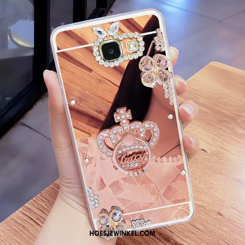 Samsung Galaxy A3 2017 Hoesje Hoes Ster Vlinder, Samsung Galaxy A3 2017 Hoesje Zacht Met Strass