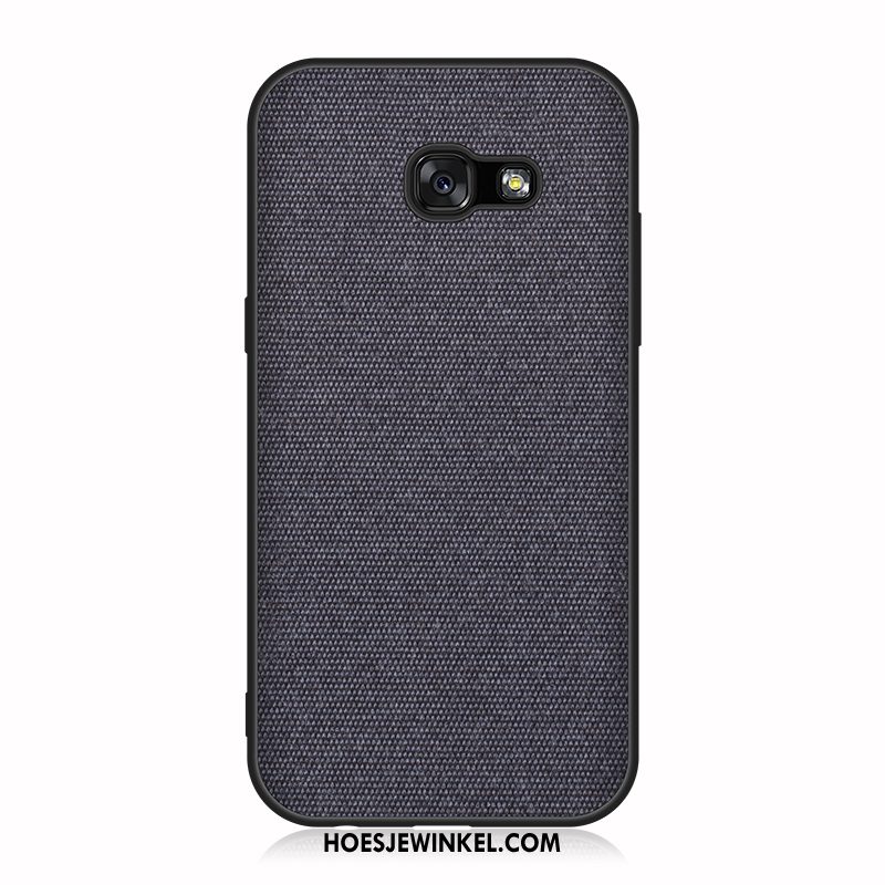 Samsung Galaxy A3 2017 Hoesje Scheppend Leren Etui Trendy Merk, Samsung Galaxy A3 2017 Hoesje Anti-fall Eenvoudige