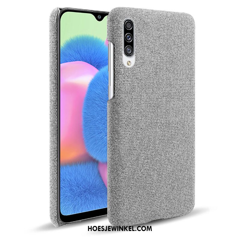 Samsung Galaxy A30s Hoesje Doek Hoes Rood, Samsung Galaxy A30s Hoesje Ster Mobiele Telefoon