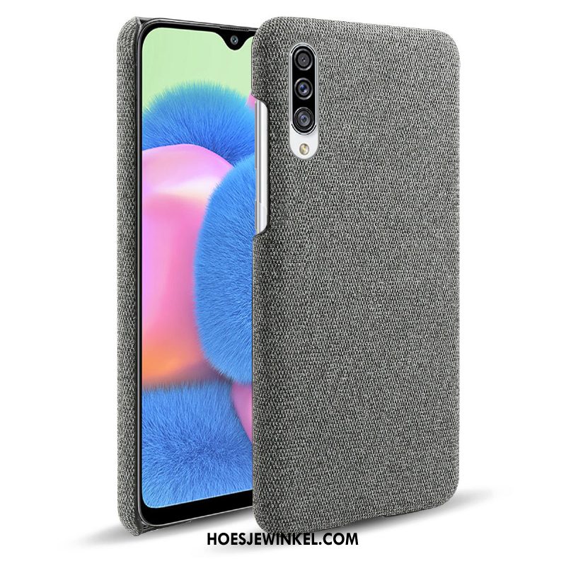 Samsung Galaxy A30s Hoesje Doek Hoes Rood, Samsung Galaxy A30s Hoesje Ster Mobiele Telefoon