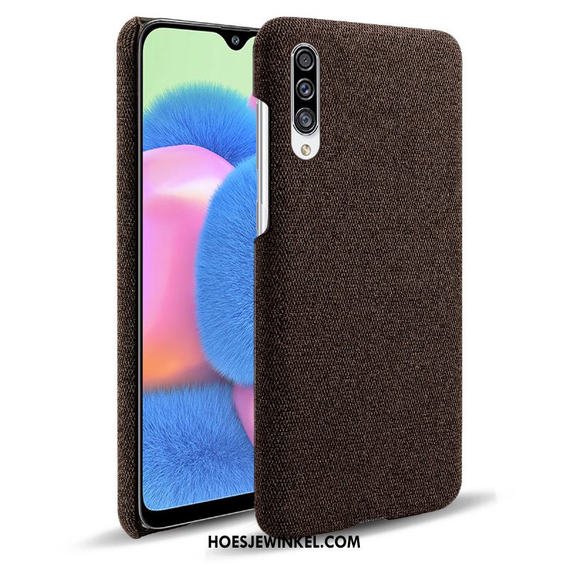 Samsung Galaxy A30s Hoesje Doek Hoes Rood, Samsung Galaxy A30s Hoesje Ster Mobiele Telefoon