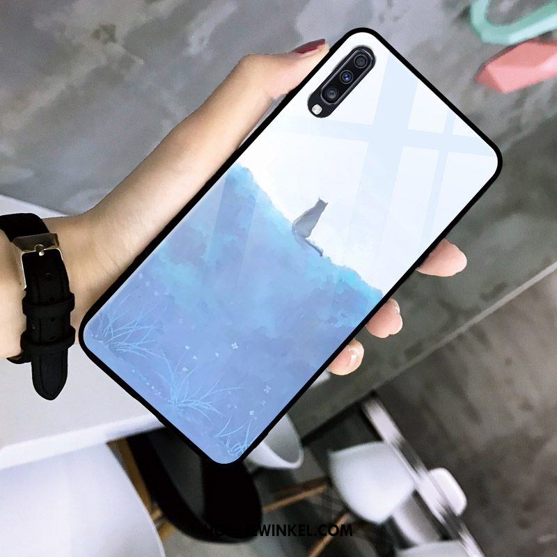 Samsung Galaxy A30s Hoesje Kleur Eenvoudige Hoes, Samsung Galaxy A30s Hoesje Mobiele Telefoon Persoonlijk