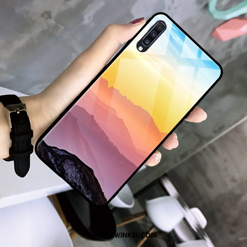 Samsung Galaxy A30s Hoesje Kleur Eenvoudige Hoes, Samsung Galaxy A30s Hoesje Mobiele Telefoon Persoonlijk