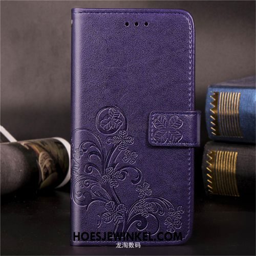 Samsung Galaxy A40 Hoesje Anti-fall Lucky Purper, Samsung Galaxy A40 Hoesje Bescherming Ster