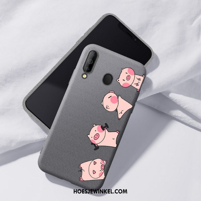 Samsung Galaxy A40s Hoesje Hoes Siliconen Mobiele Telefoon, Samsung Galaxy A40s Hoesje Bescherming Rood