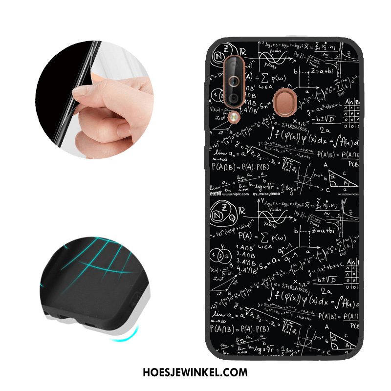 Samsung Galaxy A40s Hoesje Mobiele Telefoon Hoes Rood, Samsung Galaxy A40s Hoesje Ster Patroon