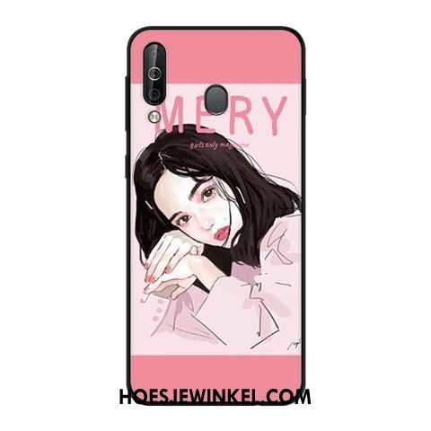 Samsung Galaxy A40s Hoesje Wind Mobiele Telefoon Roze, Samsung Galaxy A40s Hoesje Hoes Bescherming